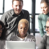 agents at a table working out great deals for their customers